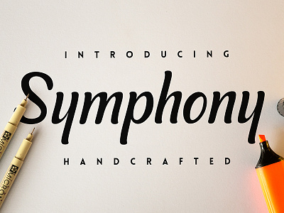 Symphony Launched application decorative design font food handdrawn letter lettering type typography ui ux