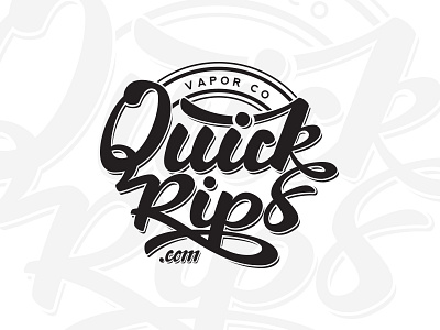 Quickrips - Handlettering Logo