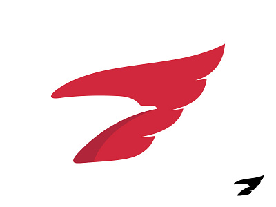 Bird bird design logo negative space wing
