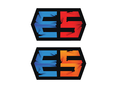 ES Concept concept design letter logo