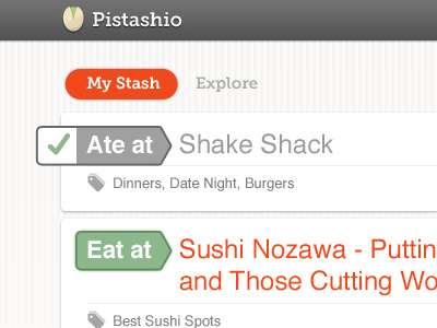 Stash Check Off check explore flag icon logo nut pinstripes point stash tag to do