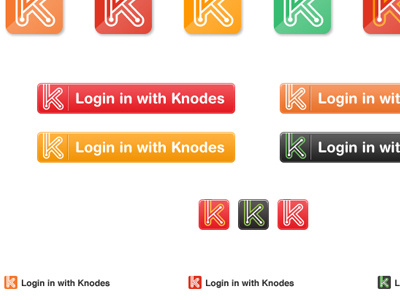 Knodes: Buttons, Icons & Badges badges branding buttons freshthrills icons login logo