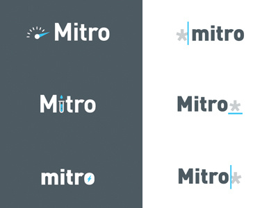 Mitro Logos asterisk cursor freshthrills identity lightning logo password speedometer test tube