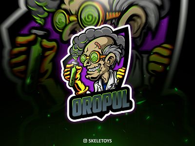 MAD SCIENTTIST cartoon character crazy doc esport esportlogo illustration logo mascot scientist streamer twitch twitch logo