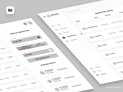 High fidelity wireframes