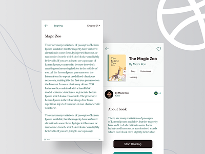 Mobile App: Book Reading App UI