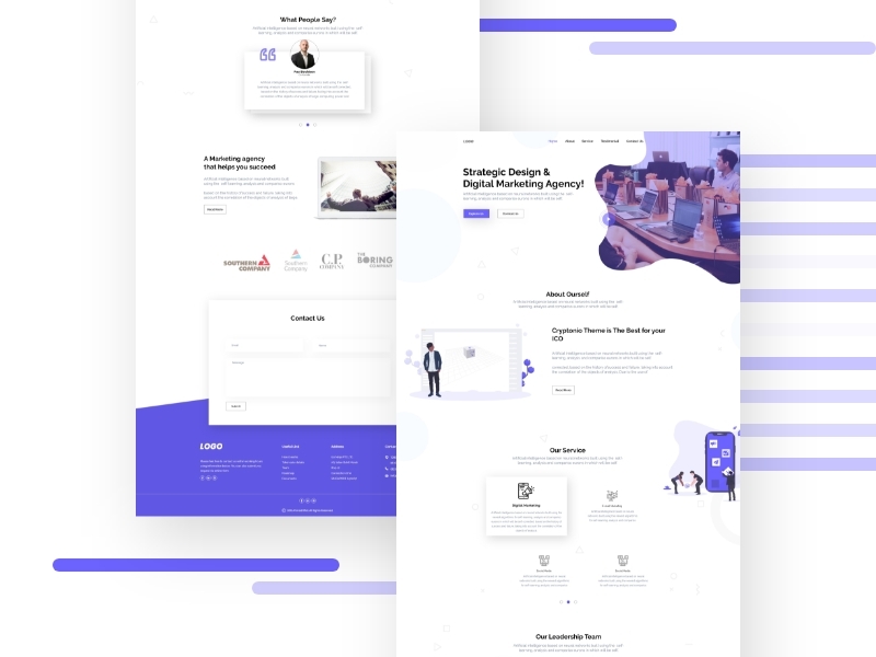 Digital marketing agency landing page by Rifath on Dribbble