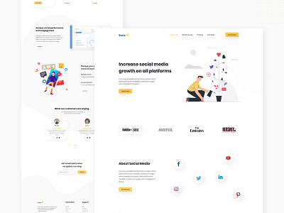 Social Media Landing Page