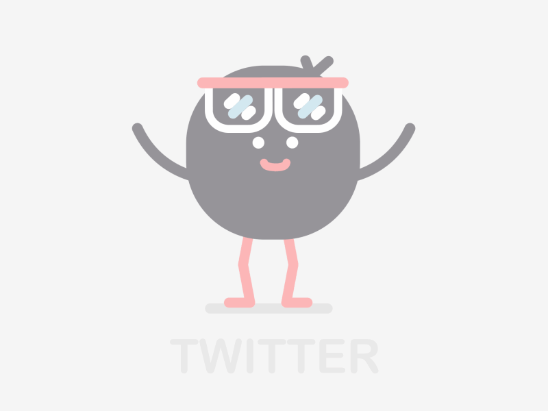 Twitter animation 2d animation bird character design cute emoji explainer flat icon motion graphics sticker twitter