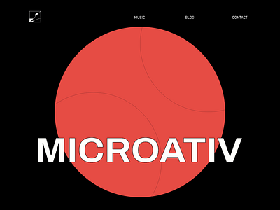 MICROATIV HUB - Typography Echo Trail motion animation motion graphics typography ui website