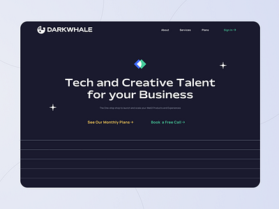 Branding + UX/UI - Darkwhale Studios