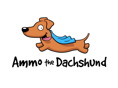 Super Dog! ammo animated cape cartoon cute dachshund dog gif hot dog logo motion