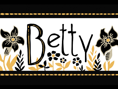 "Betty" by Taylor Swift art deco betty flowers illustration music art music artwork design song taylor swift