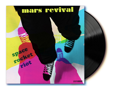 Album Design: Mars Revival 4 color album album art album artwork album cover album cover art album cover design album design four color music album music art print retro skates skating soundcloud