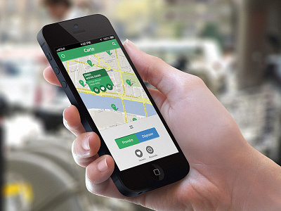 CityBike spot app app citybike flat iphone ui user interface webdesign