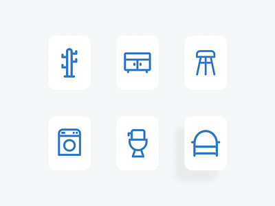 Outline furniture icon