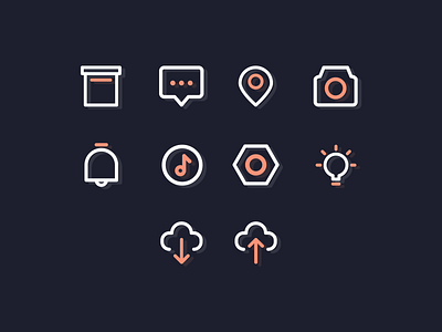 Glitch interface icons design design icon icon icon a day icon app icon design icon packs icon set iconography illustration line icon pixel perfect icon vector design vector icon