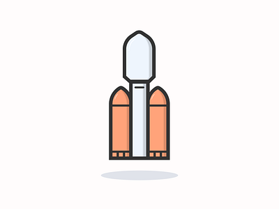 Falcon heavy design icon a day icon app icon design icon inspiration iconography illustration vector design