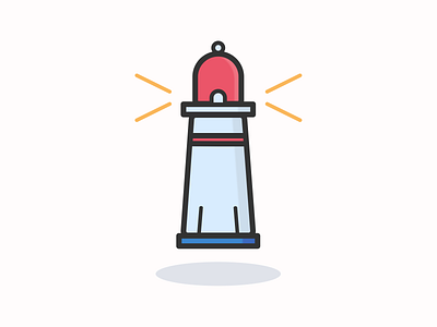 Lighthouse design icon icon a day icon design icon inspiration iconographic iconography illustration pixel perfect icon vector design vector icon