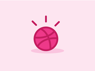 Dribbble First Shot animation app branding dribbble dribbble ball first shot icon illustration logo