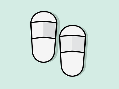 Hotel Sandals Filled Line Icon app design icon icon a day icon app icon design illustration sandal sandals vector