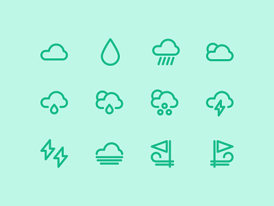Weather icons line app design icon icon a day icon app icon design icon set illustration line icon