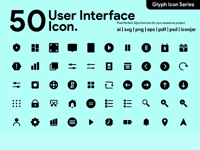 Kawaicon - 50 User Interface Glyph icon