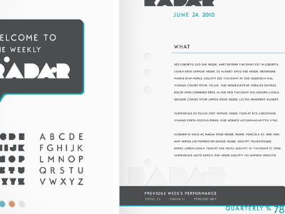 RADAR Identity print concepts