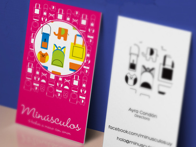 Minusculos business card business card