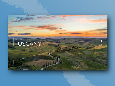 Tuscany adobe design adobexd design design inspiration discover hill sunset tuscany ui ux