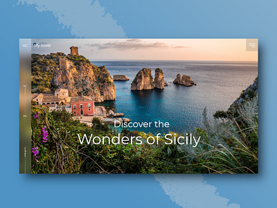 Wonders of sicily adobe design adobexd design design inspiration discover sea sicily ui ux webdesign