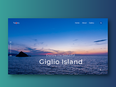 Giglio Island adobe design adobexd design design inspiration tuscany ui userinterface ux webdesign website design