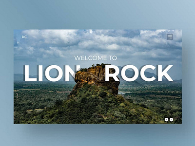 Lion Rock adobe design adobexd design design inspiration discover sri lanka ui ux webdesign website design