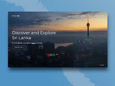 Discover the Island. adobe design adobexd animation design design inspiration illustration sri lanka ui userinterface ux web webdesign website website design