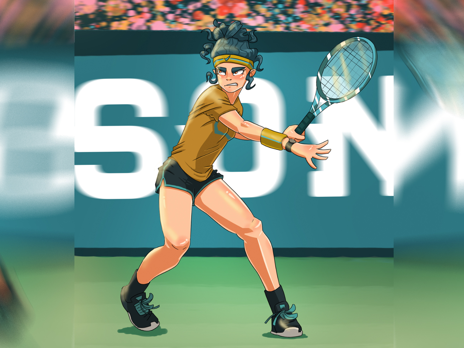 Tennis Player By Elly Hebbring On Dribbble