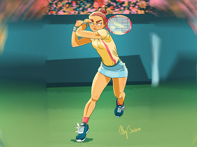 Another Tennis Player character characterart characterdesign illustration photoshopart