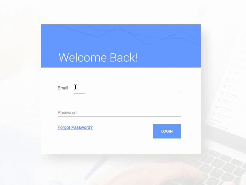 Login Screen design email login material password ui ux welcome