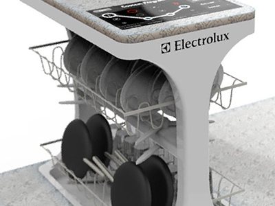 Vertical Dishwasher appliance design hardware kitchen product tech