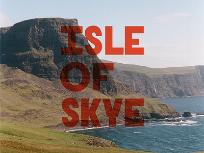 Isle of Skye film handlettering lettering travel typography