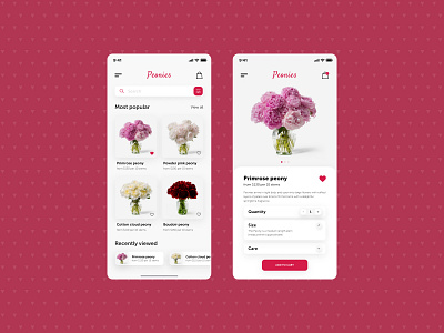 Flowers e-commerce app