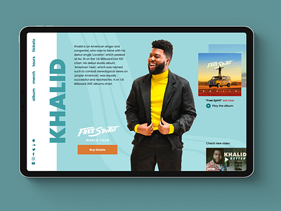 Khalid - Web design concept