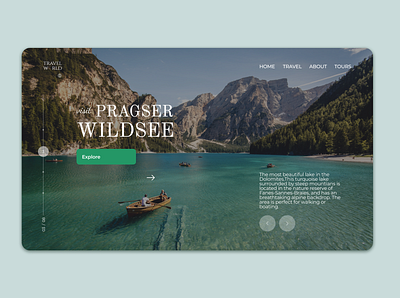 Travel Blog | Web design blog design designer follow italy lake like nature tours travel web website