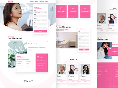 Beauty Clinic beauty branding clinic ui ux