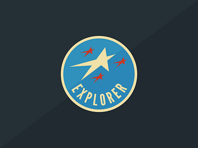 Explorer Badge badge cosmos illustrator russian space vector