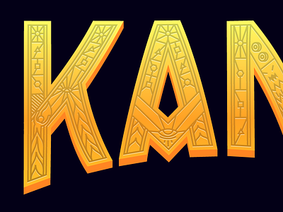 Kano Logo Finished all seeing eye aztec custom game illustrator ios kano lava peruvian typeface zulu