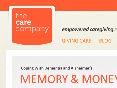 Care Company Brand & Site logo website