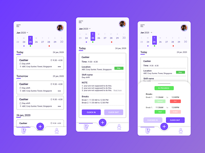 Job scheduler app design design scheduler ui ui ux ui design ux design