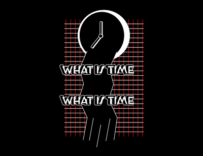What is Time? clock cool dark design details flat illustration minimalistic pattern time vector weird