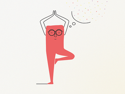 Yoga helps, vermouth helps better. adobe illustrator characterdesign design doodle flat gradients graphicdesign illustration illustrator minimal vector