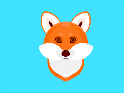 Cute fox ai animal colors cute design flat fox foxy graphic design illustration illustrator logo minimal vector vector illustration vectorart
